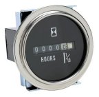Hourmeter - Chrome Bezel